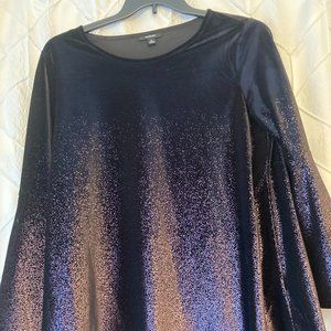 Velvet shimmer top